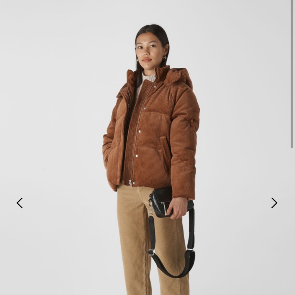 Whistles corduroy puffer jacket